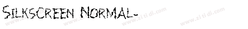 Silkscreen Normal字体转换